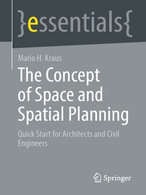 cover image of The Concept of Space and Spatial Planning